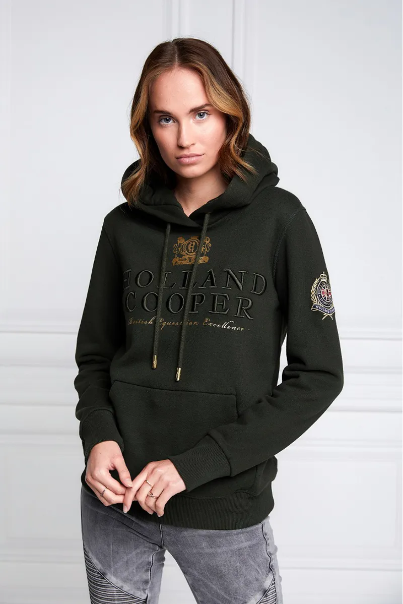 Holland Cooper Heritage Hoodie Ladies in Racing Green
